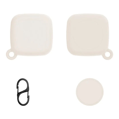 For Tile Mate Silicone Case Bluetooth Tracker Waterproof Anti-Drop Protective Sleeve with Carabiner