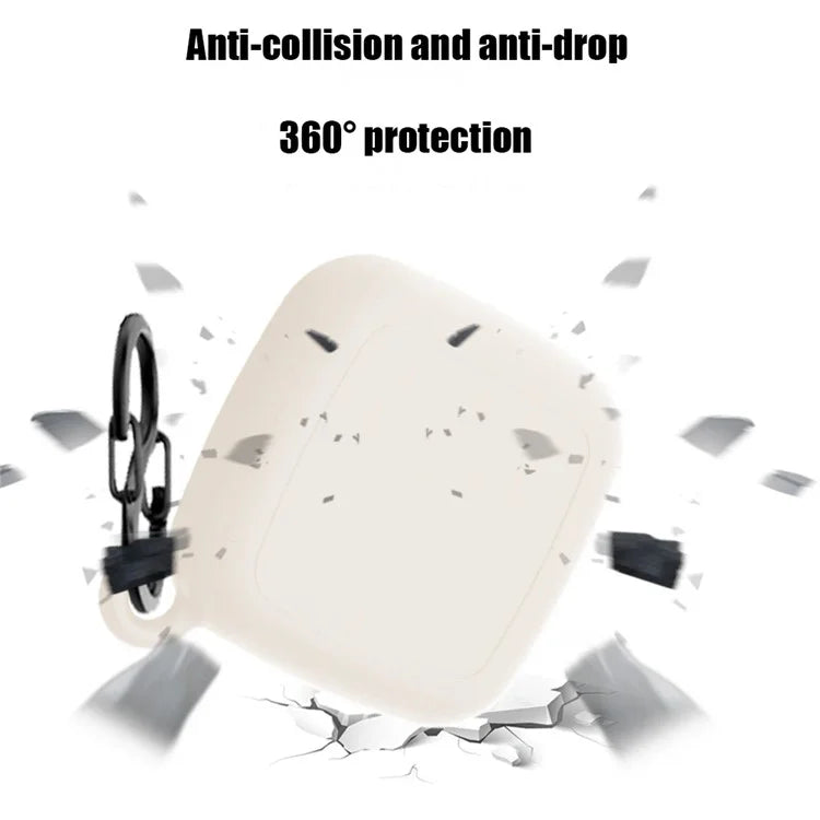 For Tile Mate Silicone Case Bluetooth Tracker Waterproof Anti-Drop Protective Sleeve with Carabiner