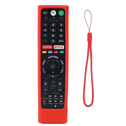 Silicone Cover for Sony TV RMF-TX300U RMF-TX200E Remote Control Shockproof Case with Strap