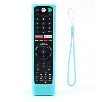 Silicone Cover for Sony TV RMF-TX300U RMF-TX200E Remote Control Shockproof Case with Strap