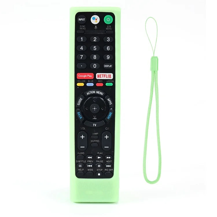 Silicone Cover for Sony TV RMF-TX300U RMF-TX200E Remote Control Shockproof Case with Strap