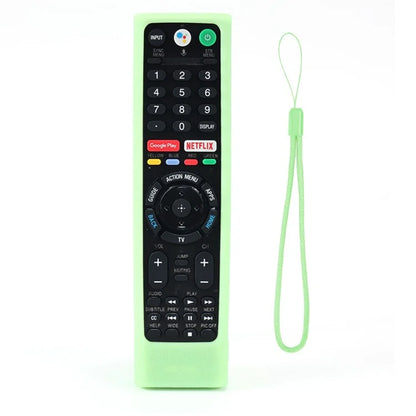 Silicone Cover for Sony TV RMF-TX300U RMF-TX200E Remote Control Shockproof Case with Strap