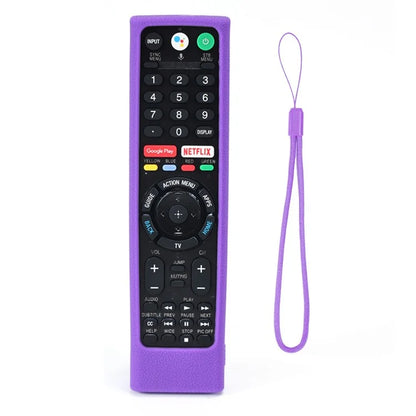 Silicone Cover for Sony TV RMF-TX300U RMF-TX200E Remote Control Shockproof Case with Strap