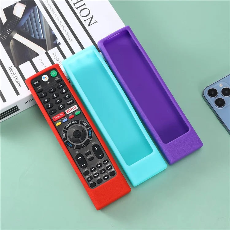Silicone Cover for Sony TV RMF-TX300U RMF-TX200E Remote Control Shockproof Case with Strap