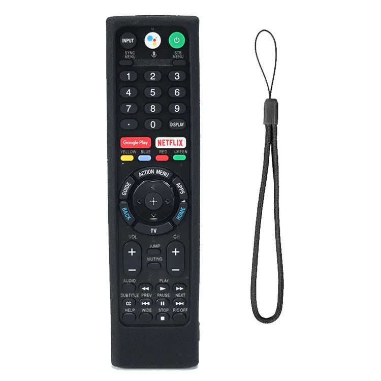 Silicone Cover for Sony TV RMF-TX300U RMF-TX200E Remote Control Shockproof Case with Strap