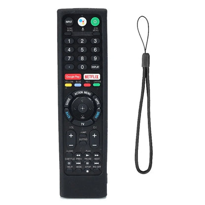 Silicone Cover for Sony TV RMF-TX300U RMF-TX200E Remote Control Shockproof Case with Strap