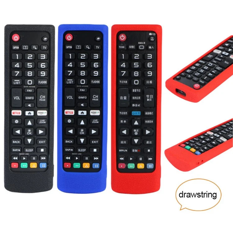 Silicone Protective Case for LG AKB Series Smart TV Remote Control Cover with Strap