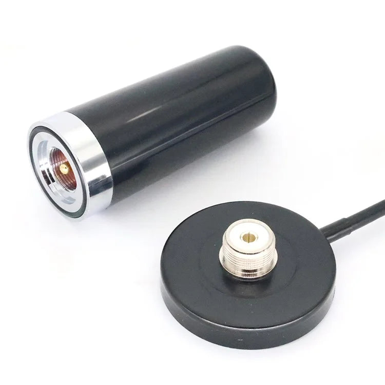 4G LTE 700-2700MHZ Small Steel Gun Antenna 5.5cm Strong Magnetic Base Large Sucker with 5m SMA-Male Extension Cable