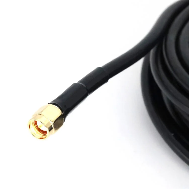 4G LTE 700-2700MHZ Small Steel Gun Antenna 5.5cm Strong Magnetic Base Large Sucker with 5m SMA-Male Extension Cable