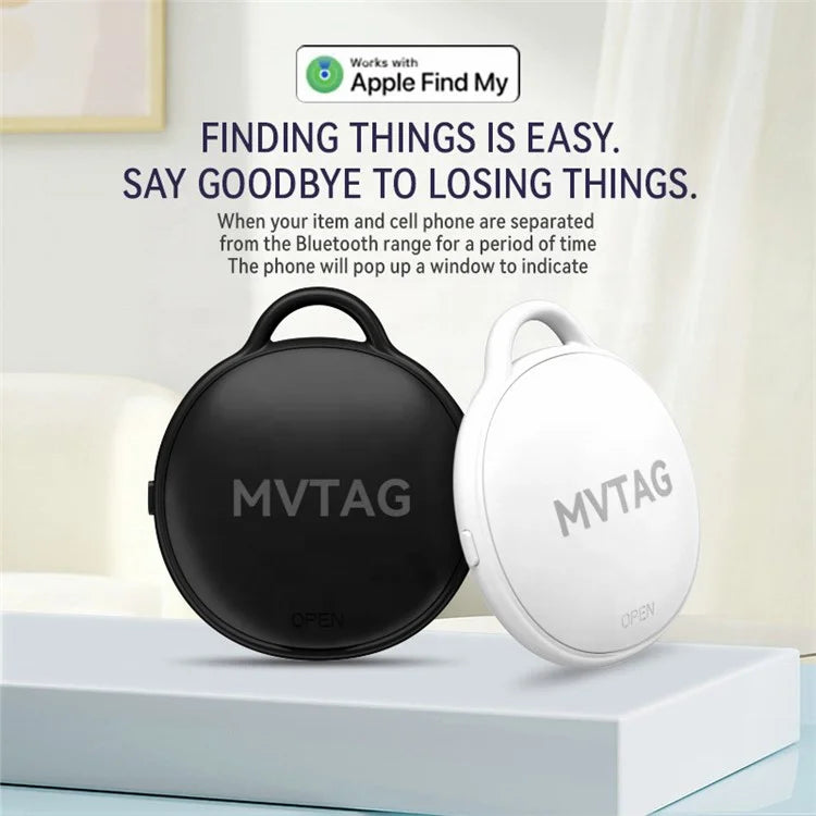 F6 MFI Certified Smart Finder Bluetooth Luggage Tracker Smart Tag for Key, Backpack, Wallet Compatible with Apple