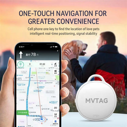 F6 MFI Certified Smart Finder Bluetooth Luggage Tracker Smart Tag for Key, Backpack, Wallet Compatible with Apple