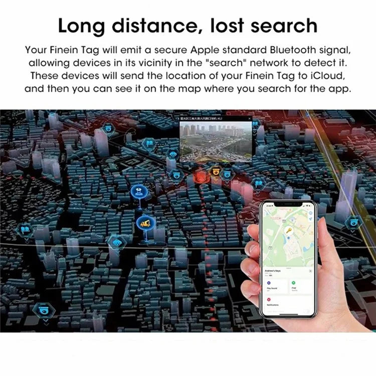 S9 Smart Tag Bluetooth Tracker Location Tool for Key, Backpack, Wallet, Pets Compatible with Apple