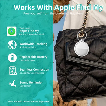 F03 Pet Smart Finder Bluetooth Luggage Tracker Key Smart Tag Compatible with Apple Find My