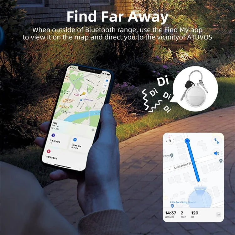 F03 Pet Smart Finder Bluetooth Luggage Tracker Key Smart Tag Compatible with Apple Find My