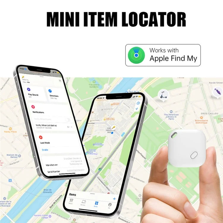 F02 Smart Finder Bluetooth Luggage Tracker Key Smart Tag Compatible with Apple Find My