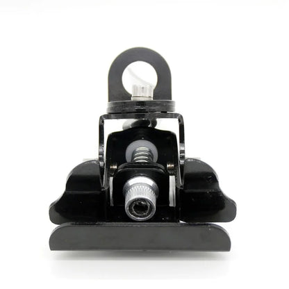 Hand Pressed Quick Release Stainless Steel Mobile Car CB Radio Antenna Mount Bracket - Black