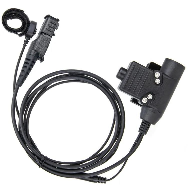 U94 PTT Finger Microphone Adapter for Motorola Xir P6600 / P6620 / DP2400 / MTP3250 / DEP550 Walkie Talkie