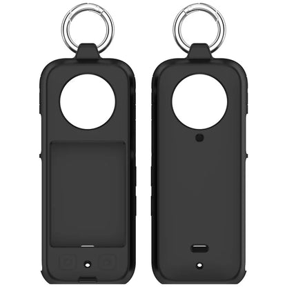 For Insta360 X4 Soft Silicone Case Action Camera Dustproof Protective Cover with Ring