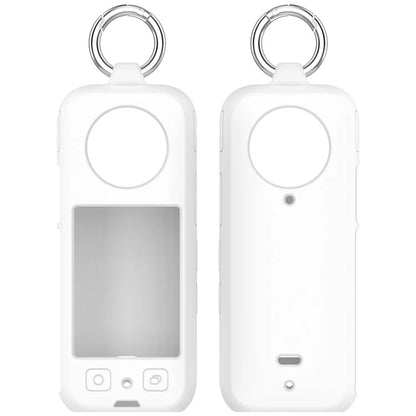 For Insta360 X4 Soft Silicone Case Action Camera Dustproof Protective Cover with Ring