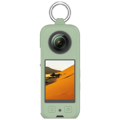 For Insta360 X4 Soft Silicone Case Action Camera Dustproof Protective Cover with Ring