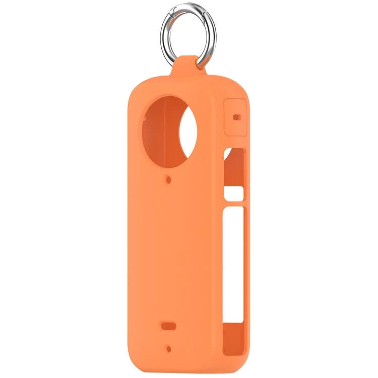 For Insta360 X4 Soft Silicone Case Action Camera Dustproof Protective Cover with Ring