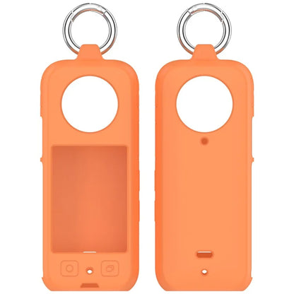 For Insta360 X4 Soft Silicone Case Action Camera Dustproof Protective Cover with Ring