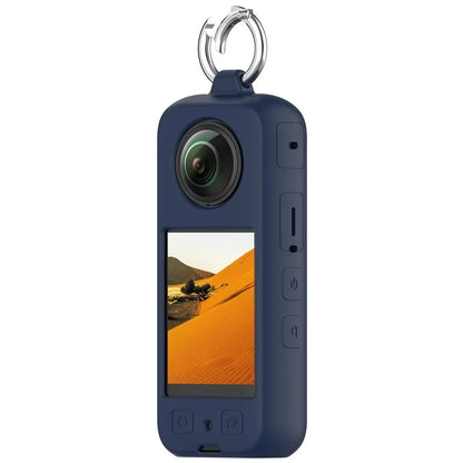 For Insta360 X4 Soft Silicone Case Action Camera Dustproof Protective Cover with Ring