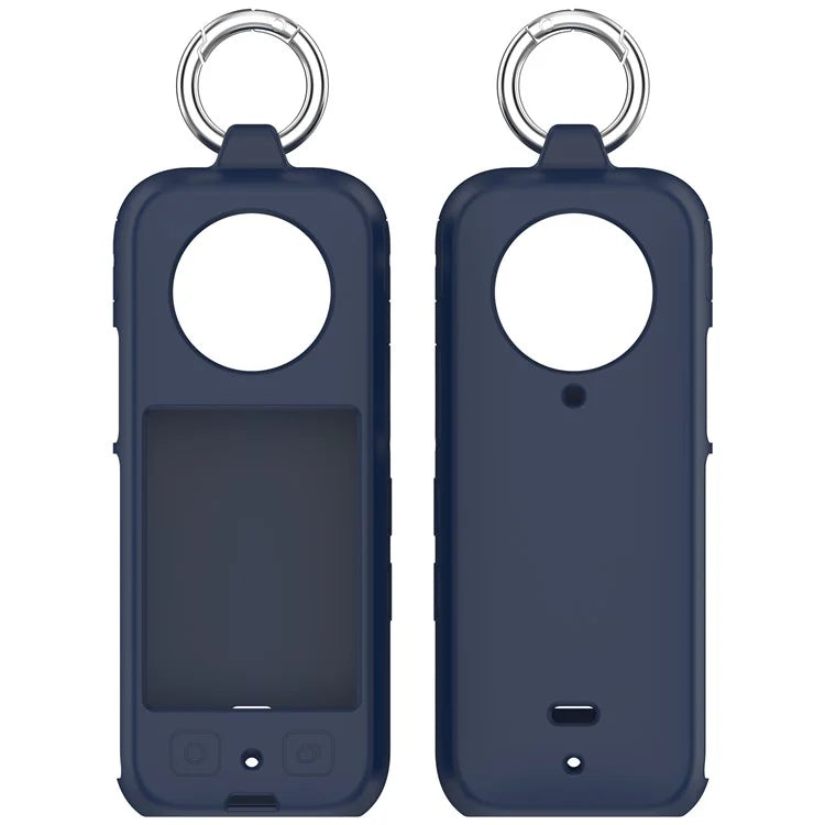 For Insta360 X4 Soft Silicone Case Action Camera Dustproof Protective Cover with Ring