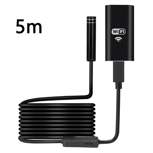 YPC100 5m Hard Wire Cell Phone Inspection Endoscope 8mm Camera Lens WiFi Borescope