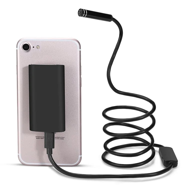 YPC100 1m Hard Wire WiFi Borescope 8mm Camera Lens Cell Phone Inspection Endoscope