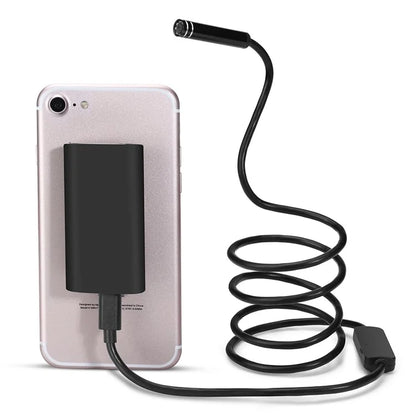 YPC100 1m Hard Wire WiFi Borescope 8mm Camera Lens Cell Phone Inspection Endoscope