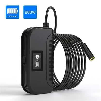 109A 10m Hard Wire WiFi Endoscope Night Vision Camera Lens Industrial Borescope for Cell Phone