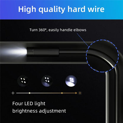 109A 10m Hard Wire WiFi Endoscope Night Vision Camera Lens Industrial Borescope for Cell Phone