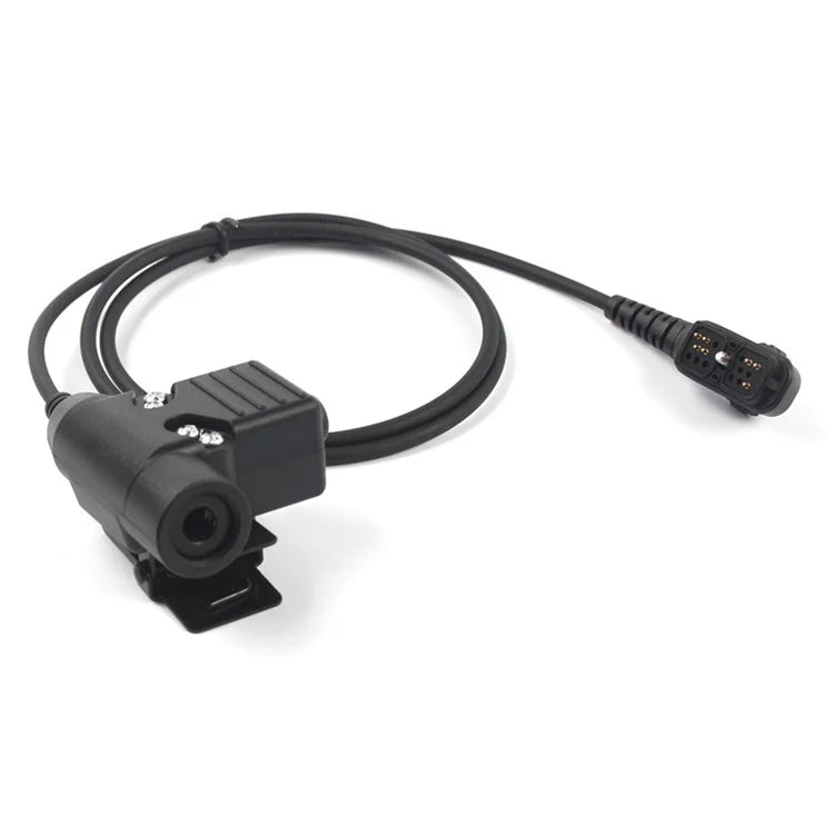 Ham Radio Walkie Talkie U94 PTT Headset Adapter for Hytera PD700  /  PD780  /  PD782  /  PD785  /  PD788 Radio Headphone