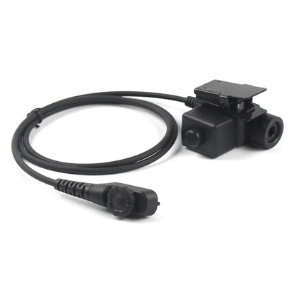 Ham Radio Walkie Talkie U94 PTT Headset Adapter for Hytera PD700  /  PD780  /  PD782  /  PD785  /  PD788 Radio Headphone