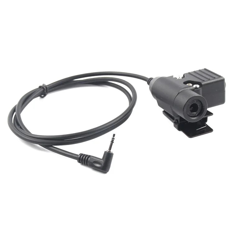 2.5mm Jack Ham Radio Walkie Talkie U94 PTT Headset Adapter for Motorola Talkabout T5428 / TLKR T80 / EM1000 / EM1000R / EM1010TPR