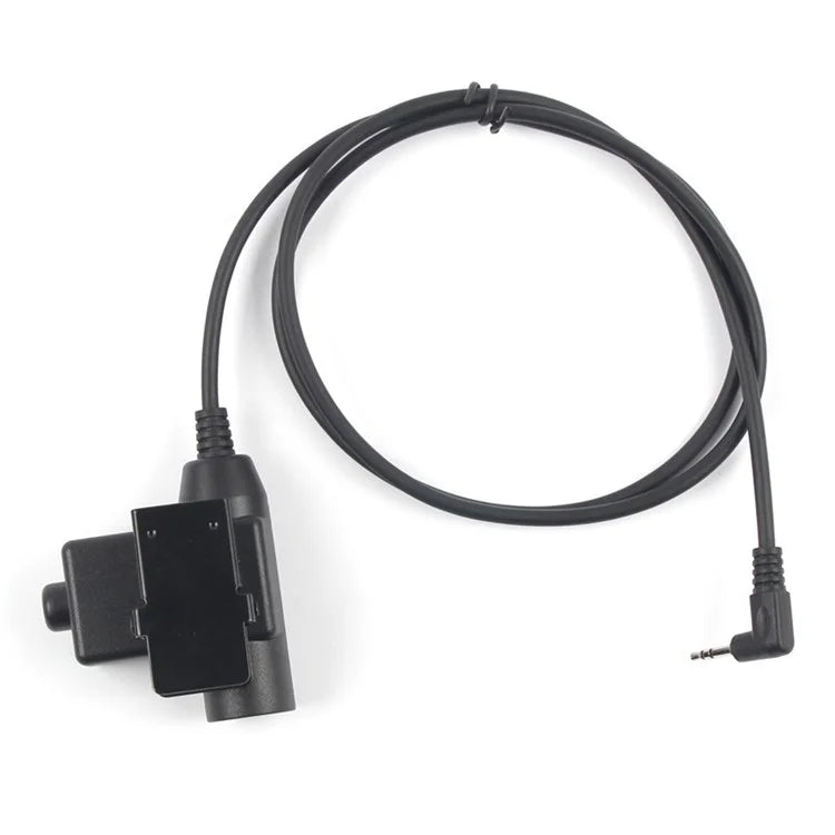 2.5mm Jack Ham Radio Walkie Talkie U94 PTT Headset Adapter for Motorola Talkabout T5428 / TLKR T80 / EM1000 / EM1000R / EM1010TPR