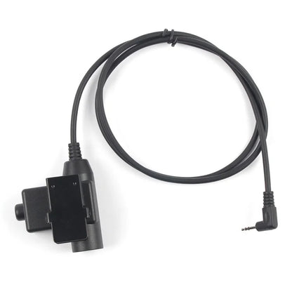 2.5mm Jack Ham Radio Walkie Talkie U94 PTT Headset Adapter for Motorola Talkabout T5428 / TLKR T80 / EM1000 / EM1000R / EM1010TPR