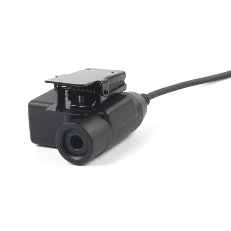 2.5mm Jack Ham Radio Walkie Talkie U94 PTT Headset Adapter for Motorola Talkabout T5428 / TLKR T80 / EM1000 / EM1000R / EM1010TPR