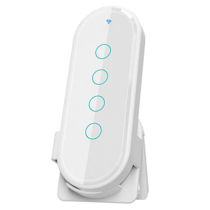 RF433 Remote Control Touch Switch 4 Gang 2.5D Tempered Glass Wireless Interruptor Switch