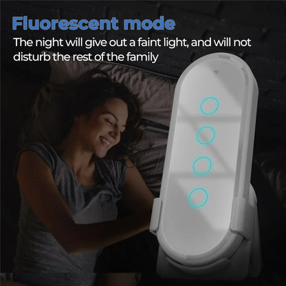 RF433 Remote Control Touch Switch 4 Gang 2.5D Tempered Glass Wireless Interruptor Switch