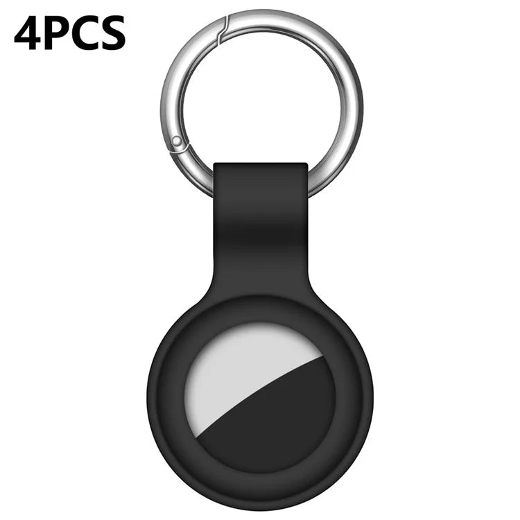 4Pcs for Apple AirTag Bluetooth Locator Soft Silicone Protective Case Anti-Drop Cover