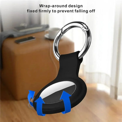 4Pcs for Apple AirTag Bluetooth Locator Soft Silicone Protective Case Anti-Drop Cover