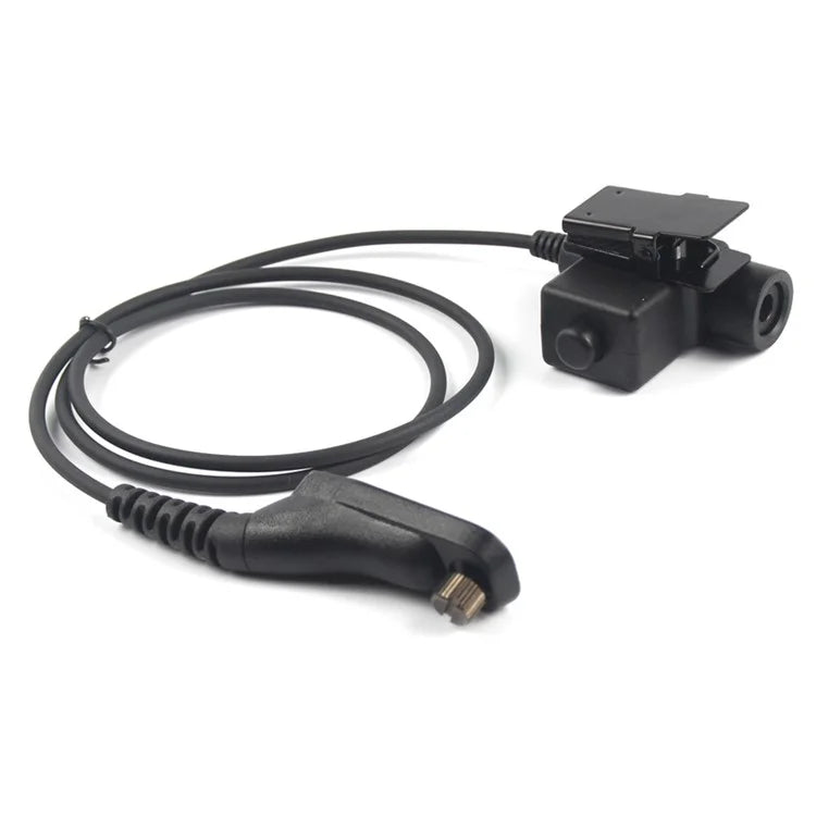 Ham Radio 7.1mm Speaker Microphone with U94 PTT Headset Adapter for Motorola Xir P8268  /  DP4800  /  APX-4000  /  APX-6000  /  APX-7000