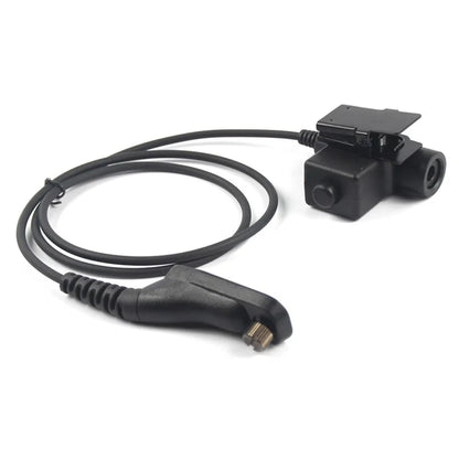 Ham Radio 7.1mm Speaker Microphone with U94 PTT Headset Adapter for Motorola Xir P8268  /  DP4800  /  APX-4000  /  APX-6000  /  APX-7000