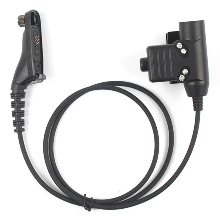 Ham Radio 7.1mm Speaker Microphone with U94 PTT Headset Adapter for Motorola Xir P8268  /  DP4800  /  APX-4000  /  APX-6000  /  APX-7000