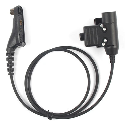 Ham Radio 7.1mm Speaker Microphone with U94 PTT Headset Adapter for Motorola Xir P8268  /  DP4800  /  APX-4000  /  APX-6000  /  APX-7000