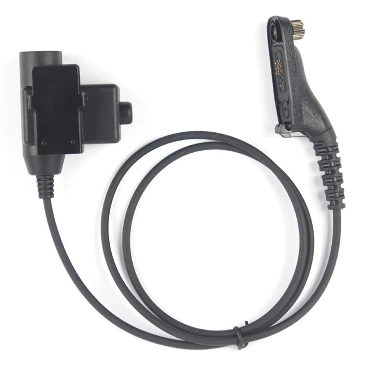Ham Radio 7.1mm Speaker Microphone with U94 PTT Headset Adapter for Motorola Xir P8268  /  DP4800  /  APX-4000  /  APX-6000  /  APX-7000