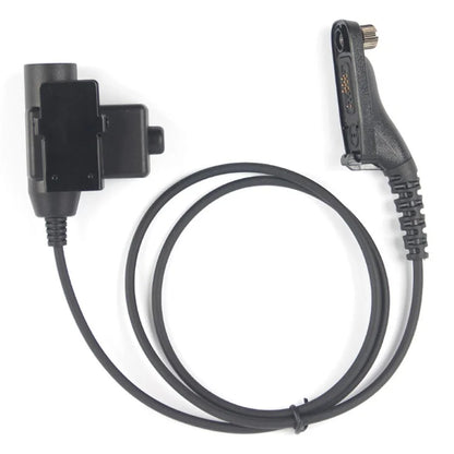 Ham Radio 7.1mm Speaker Microphone with U94 PTT Headset Adapter for Motorola Xir P8268  /  DP4800  /  APX-4000  /  APX-6000  /  APX-7000