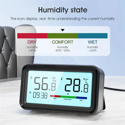 MG-WSD100 Humidity Sensor with Backlit Tuya Smart Home WiFi + Bluetooth Electronic Thermometer